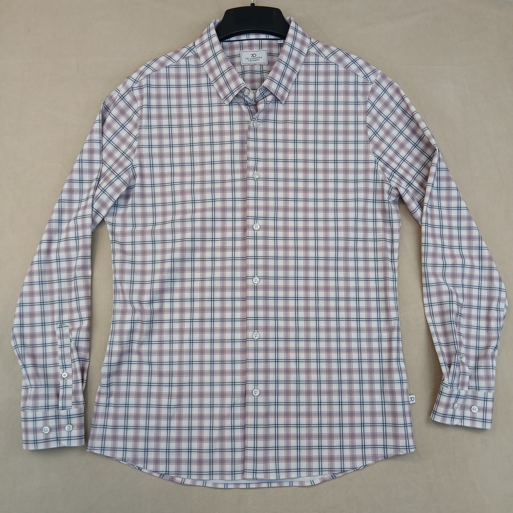 7 Diamonds Small Mens Shirt 4 Way Stretch Performance 7D 20x27